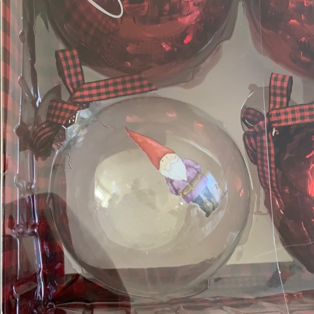Rae Dunn “Gnome Sweet Gnome” Christmas Ornaments - Picture 6 of 7